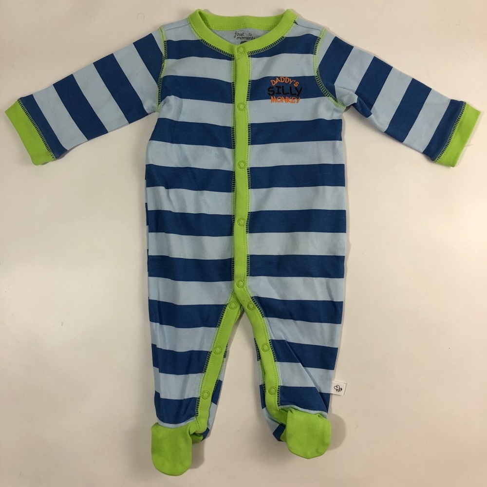 First Moments Infant Baby Boy’s Sleeper Pajamas